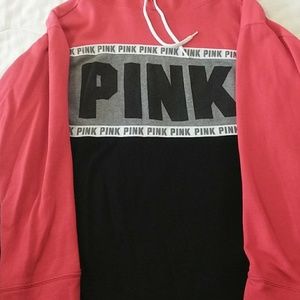 Pink Victoria's secret sweater size large.
